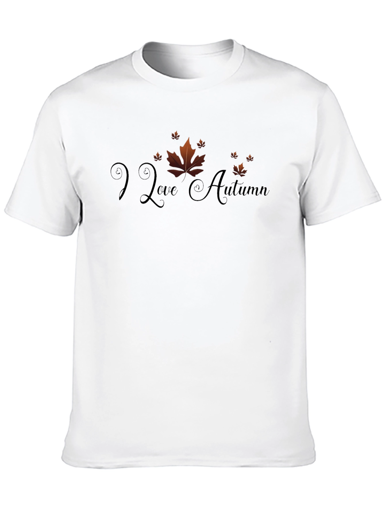 I Love Autumn T-Shirt: Fall Leaves Design