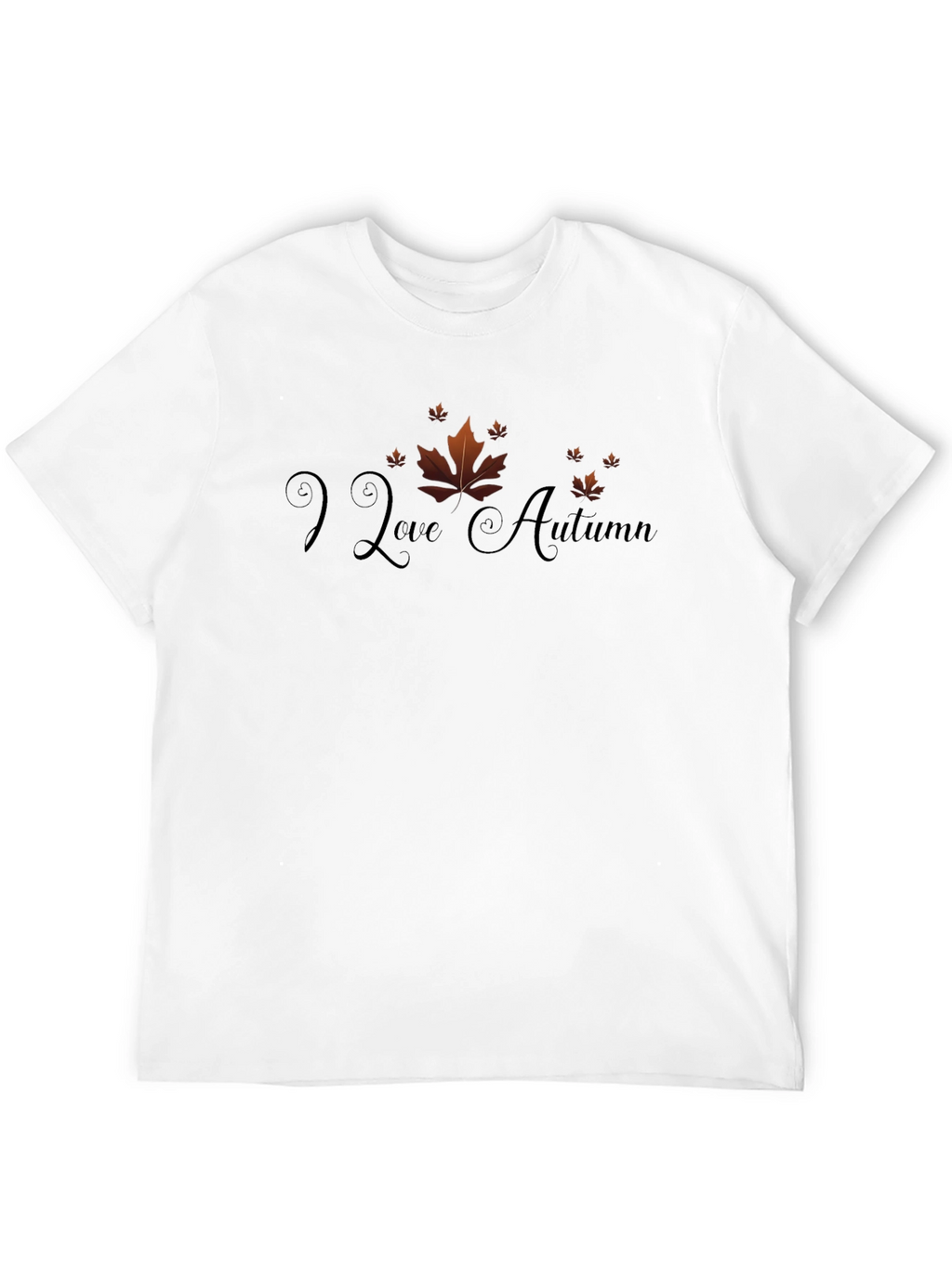 I Love Autumn T-Shirt: Fall Leaves Design