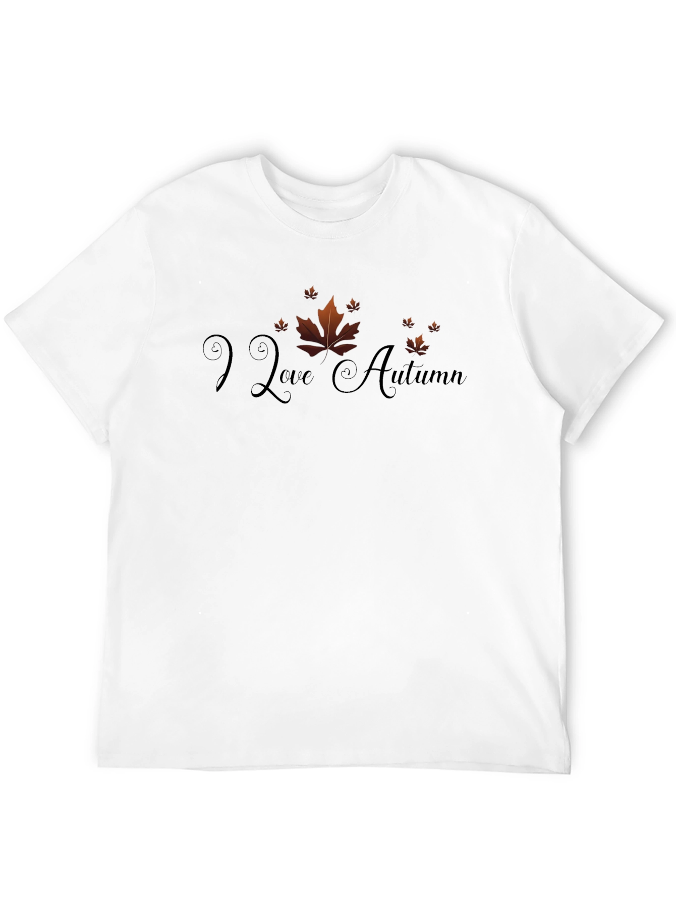 I Love Autumn T-Shirt: Fall Leaves Design