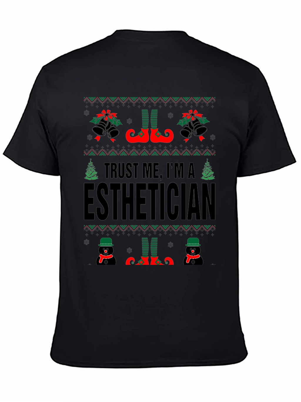 Esthetician Ugly Christmas Sweater T-Shirt