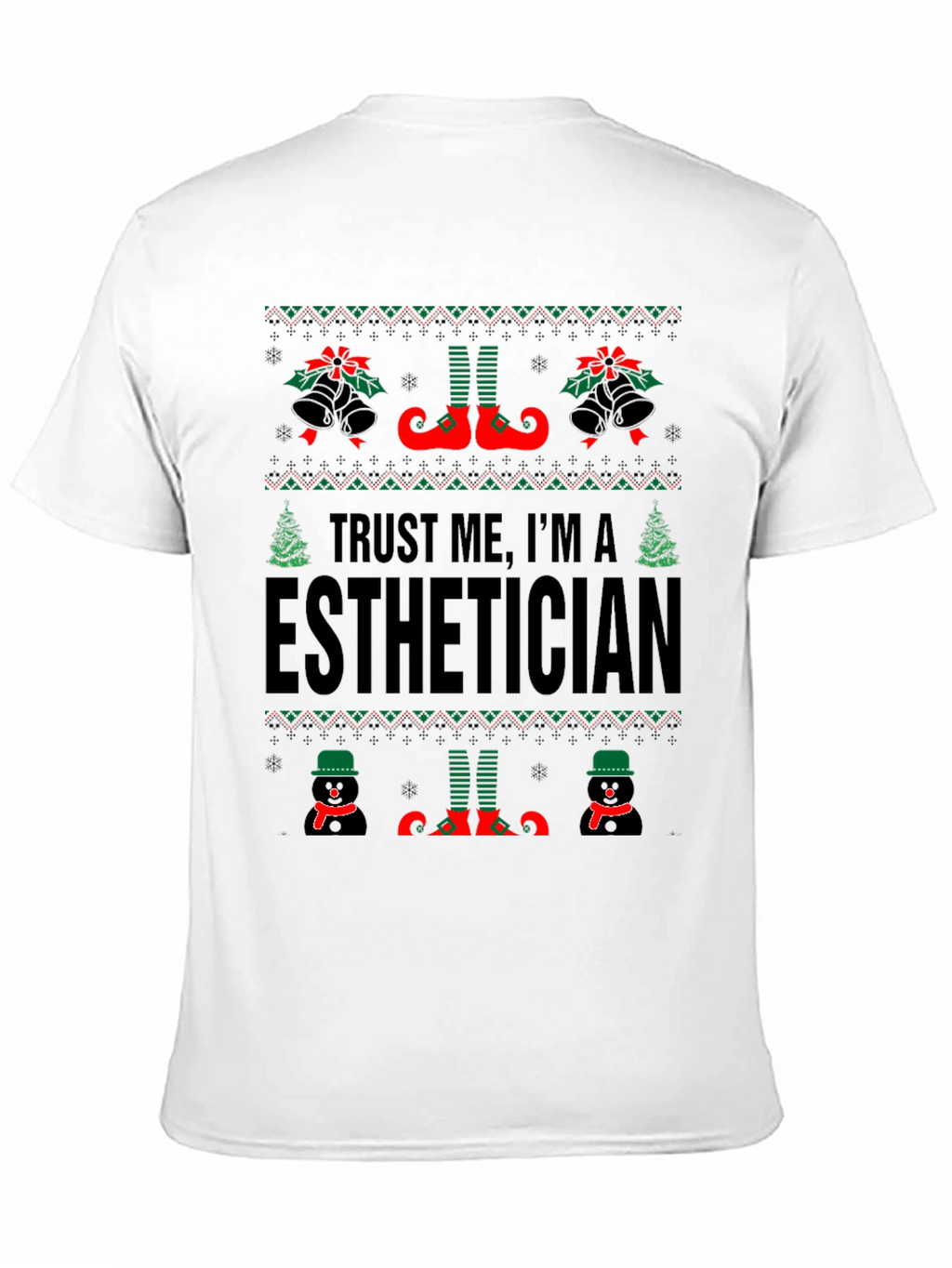 Esthetician Ugly Christmas Sweater T-Shirt