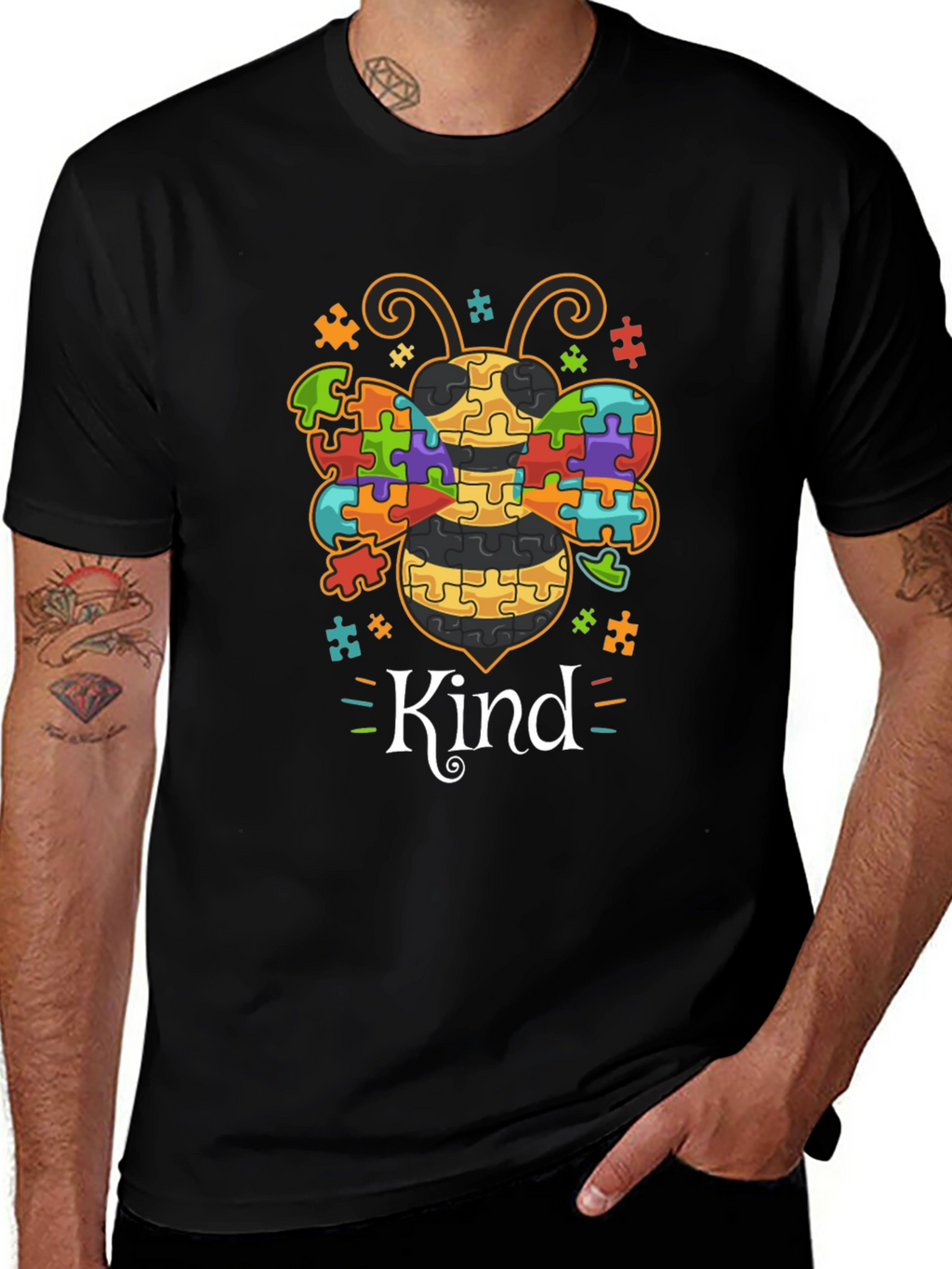 Autism Awareness Bee Kind T-Shirt