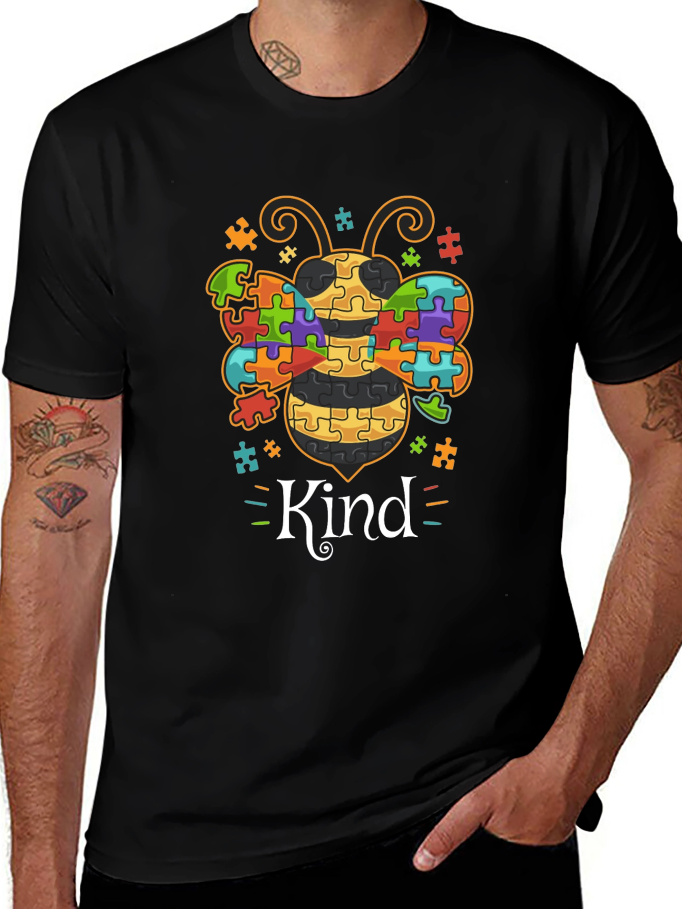 Autism Awareness Bee Kind T-Shirt