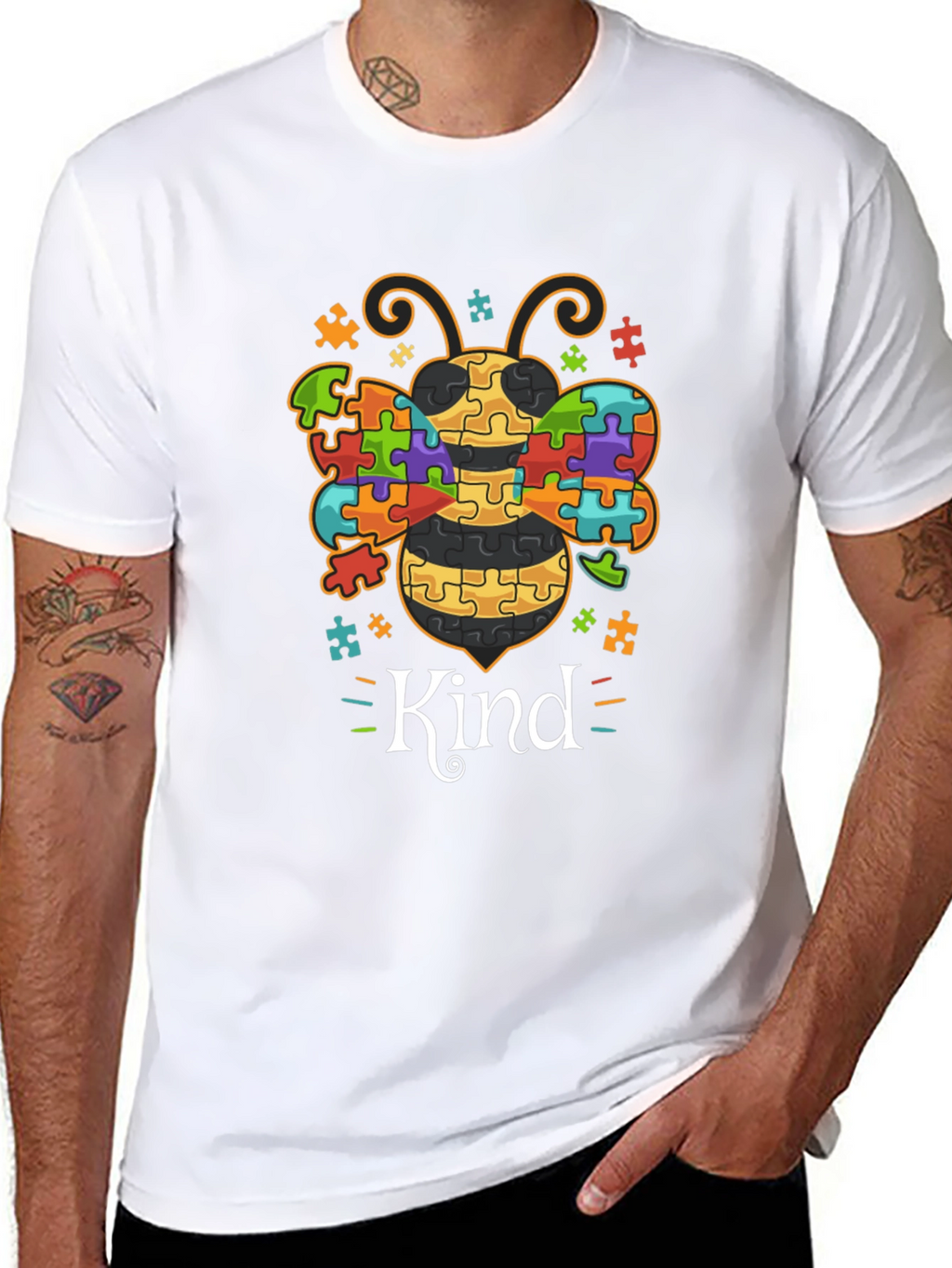 Autism Awareness Bee Kind T-Shirt