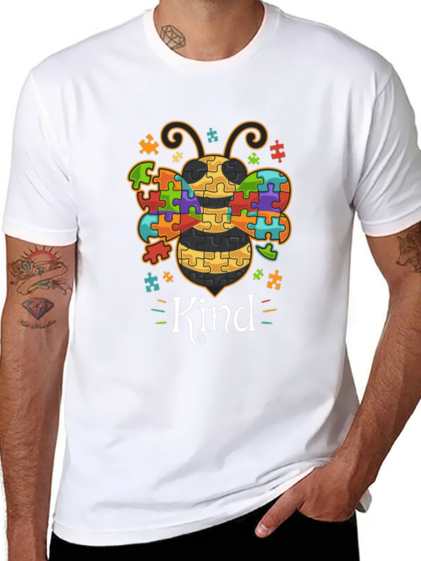 Autism Awareness Bee Kind T-Shirt