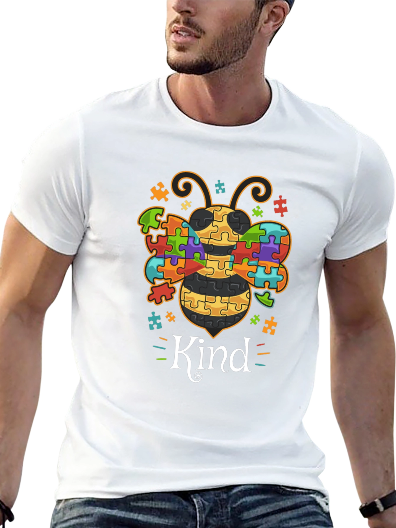 Autism Awareness Bee Kind T-Shirt