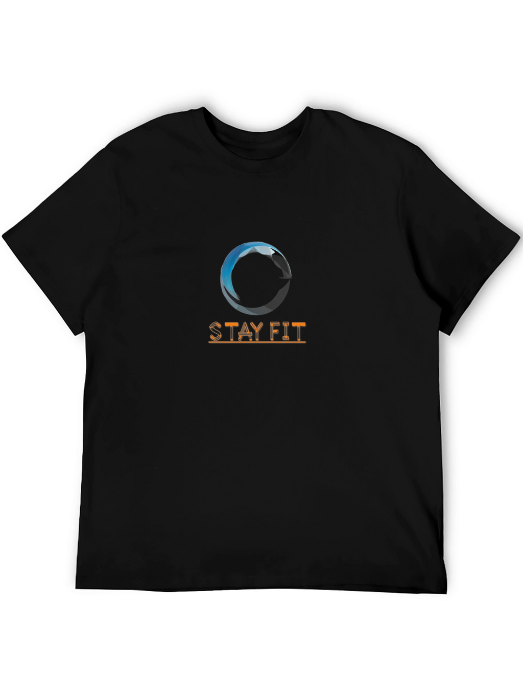 Stay Fit Graphic T-Shirt - Black