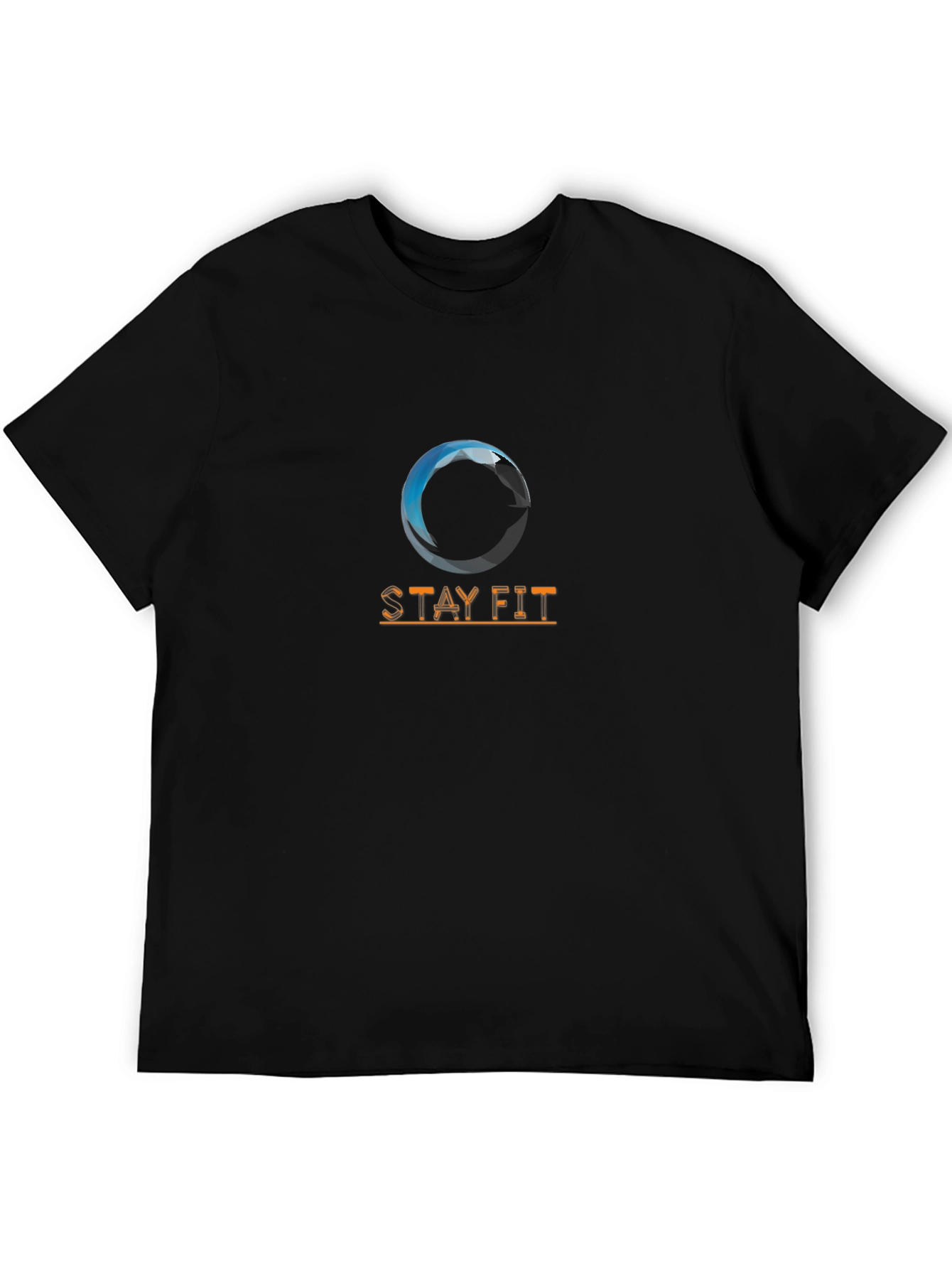 Stay Fit Graphic T-Shirt - Black