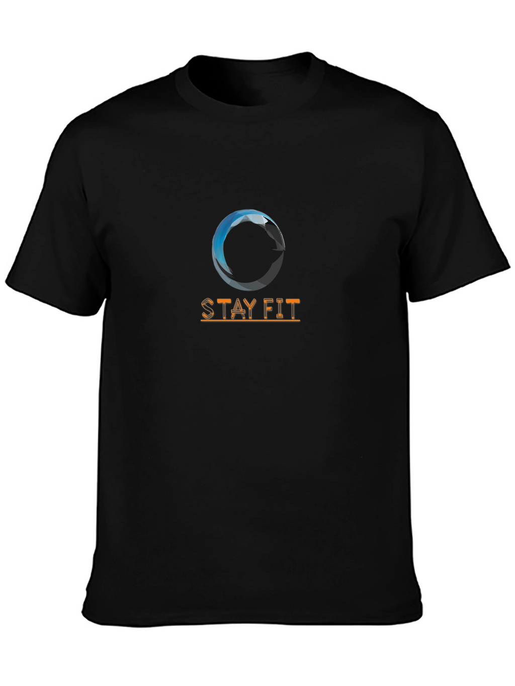 Stay Fit Graphic T-Shirt - Black