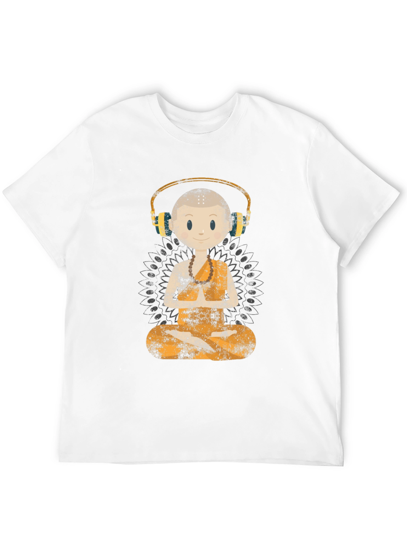 Zen Monk DJ Graphic Tee - Black T-Shirt