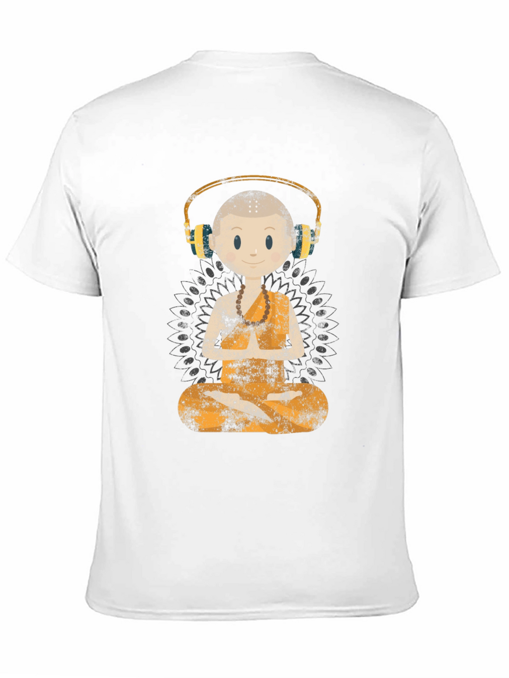 Zen Monk DJ Graphic Tee - Black T-Shirt