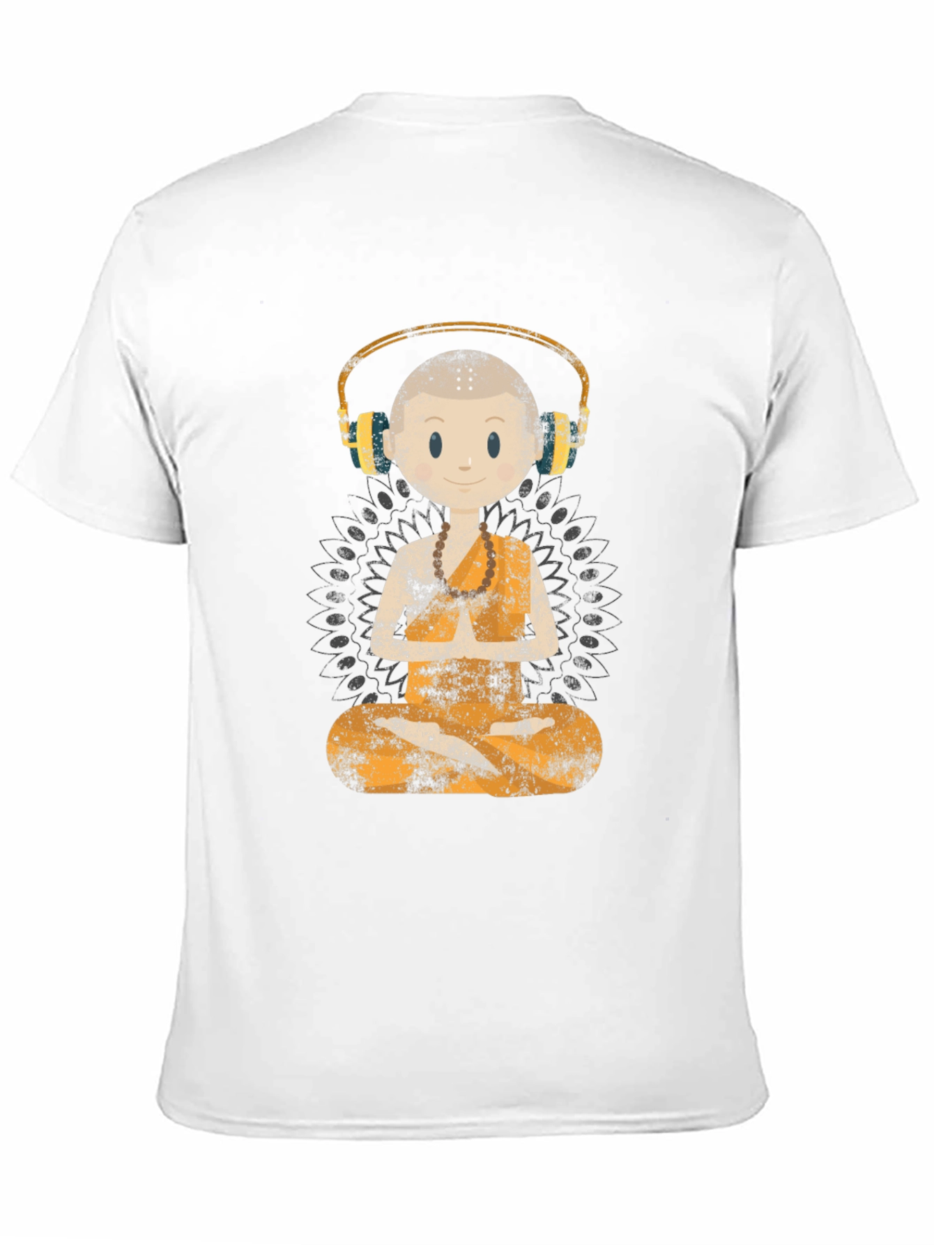 Zen Monk DJ Graphic Tee - Black T-Shirt