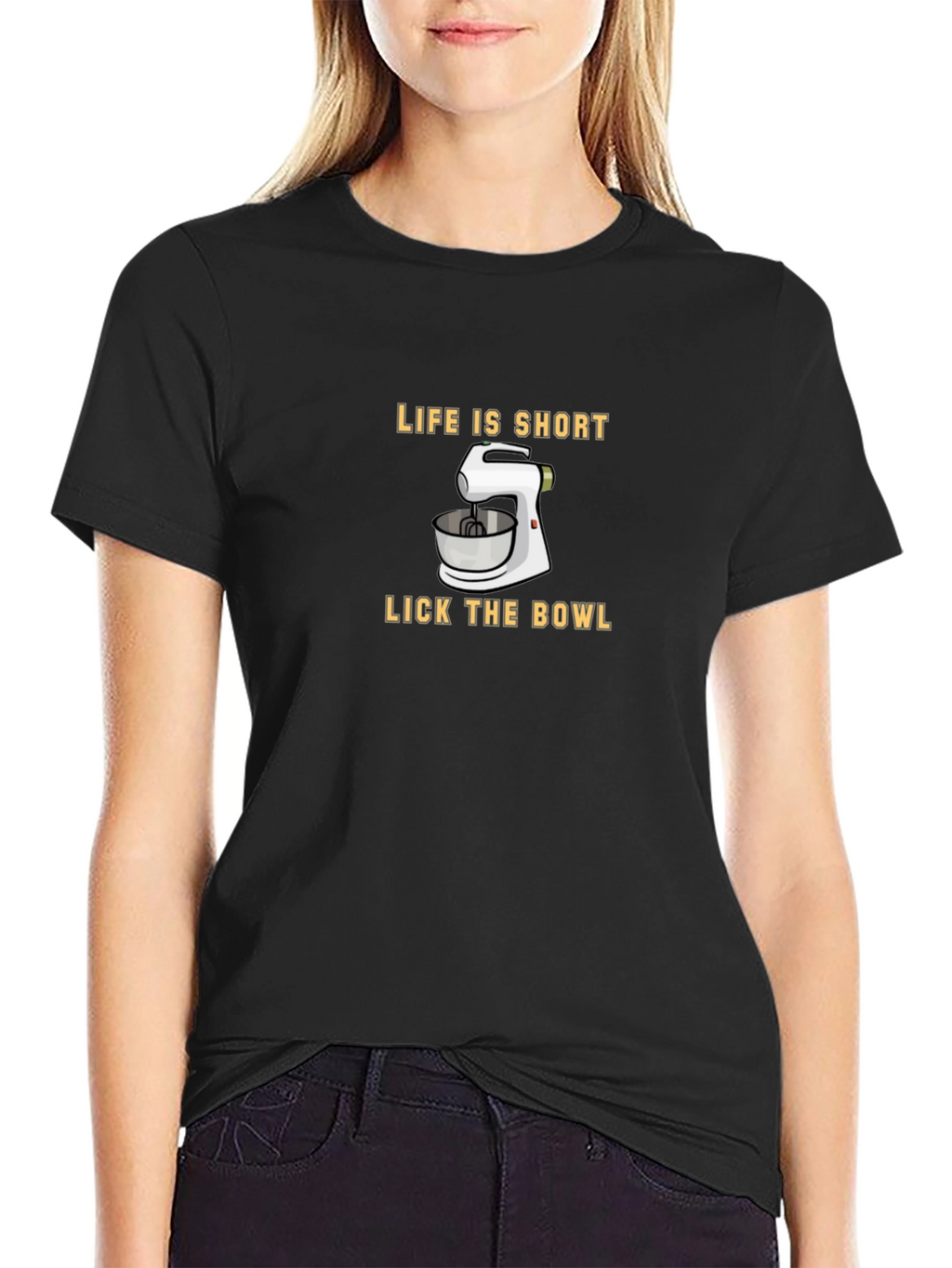 Life is Short Lick the Bowl Graphic Tee