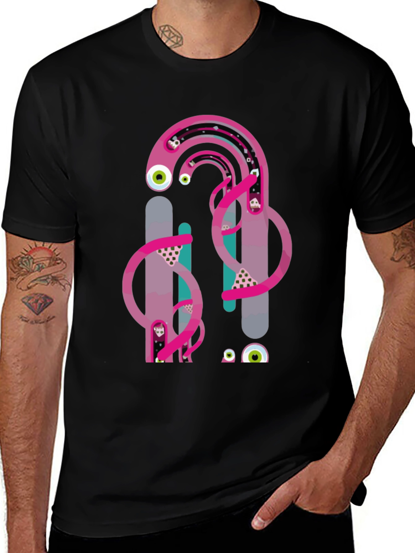 Eye-Catching Graphic Print Tee