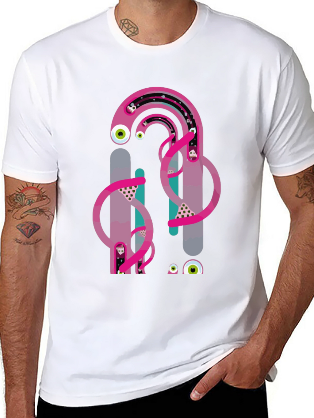 Eye-Catching Graphic Print Tee