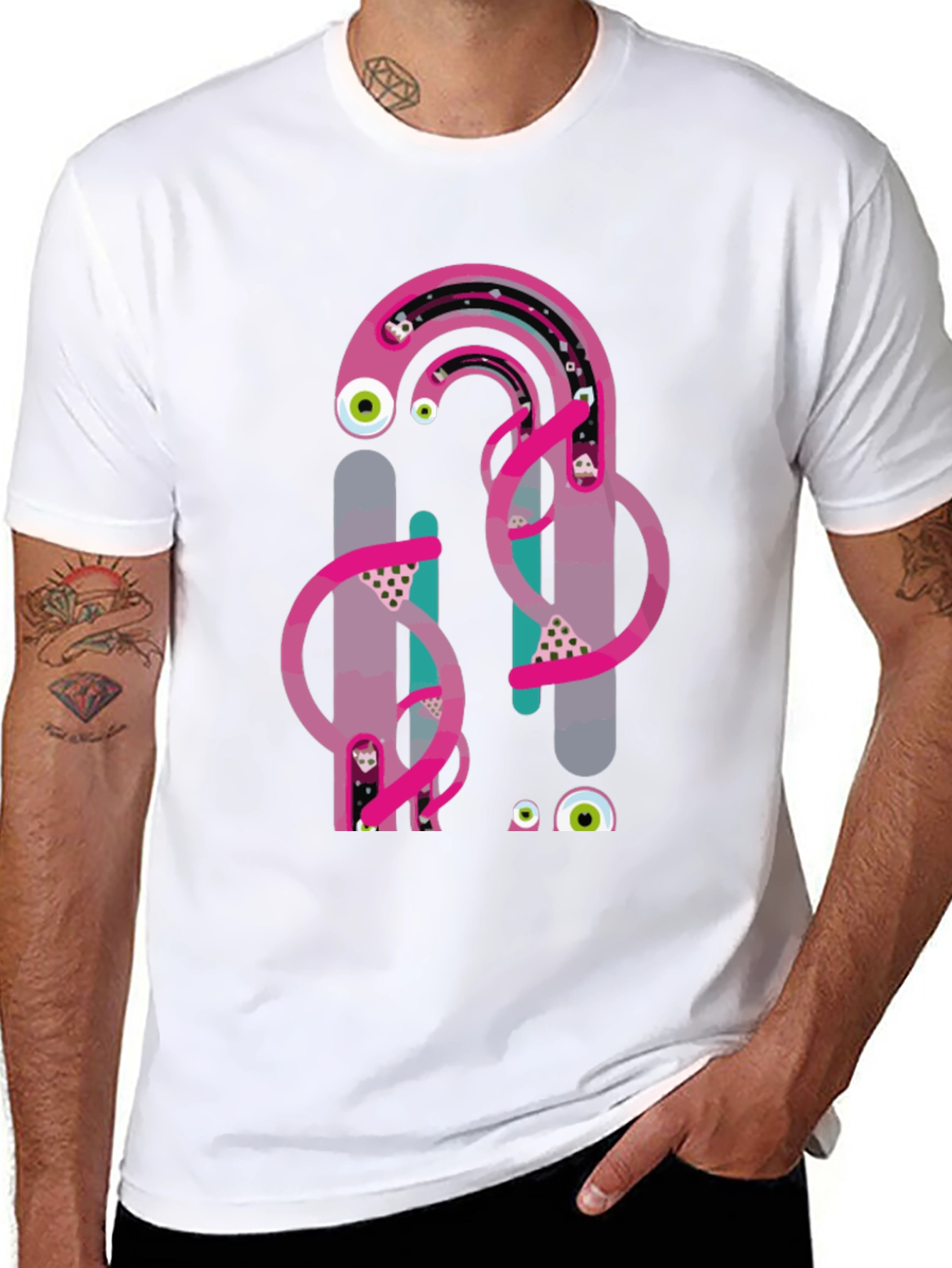 Eye-Catching Graphic Print Tee