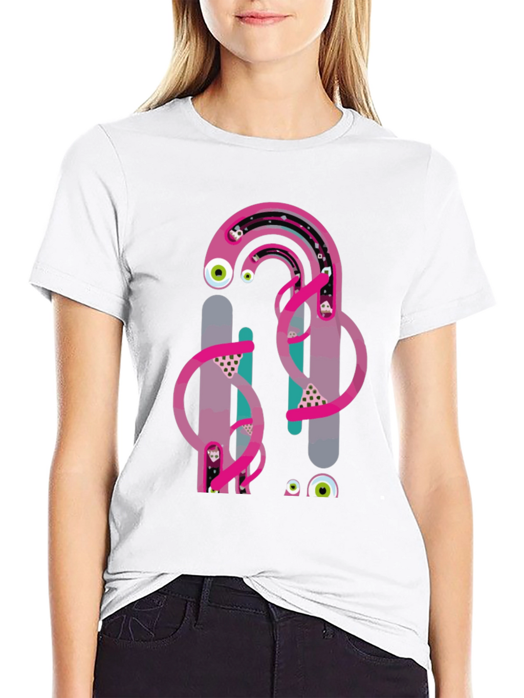 Eye-Catching Graphic Print Tee