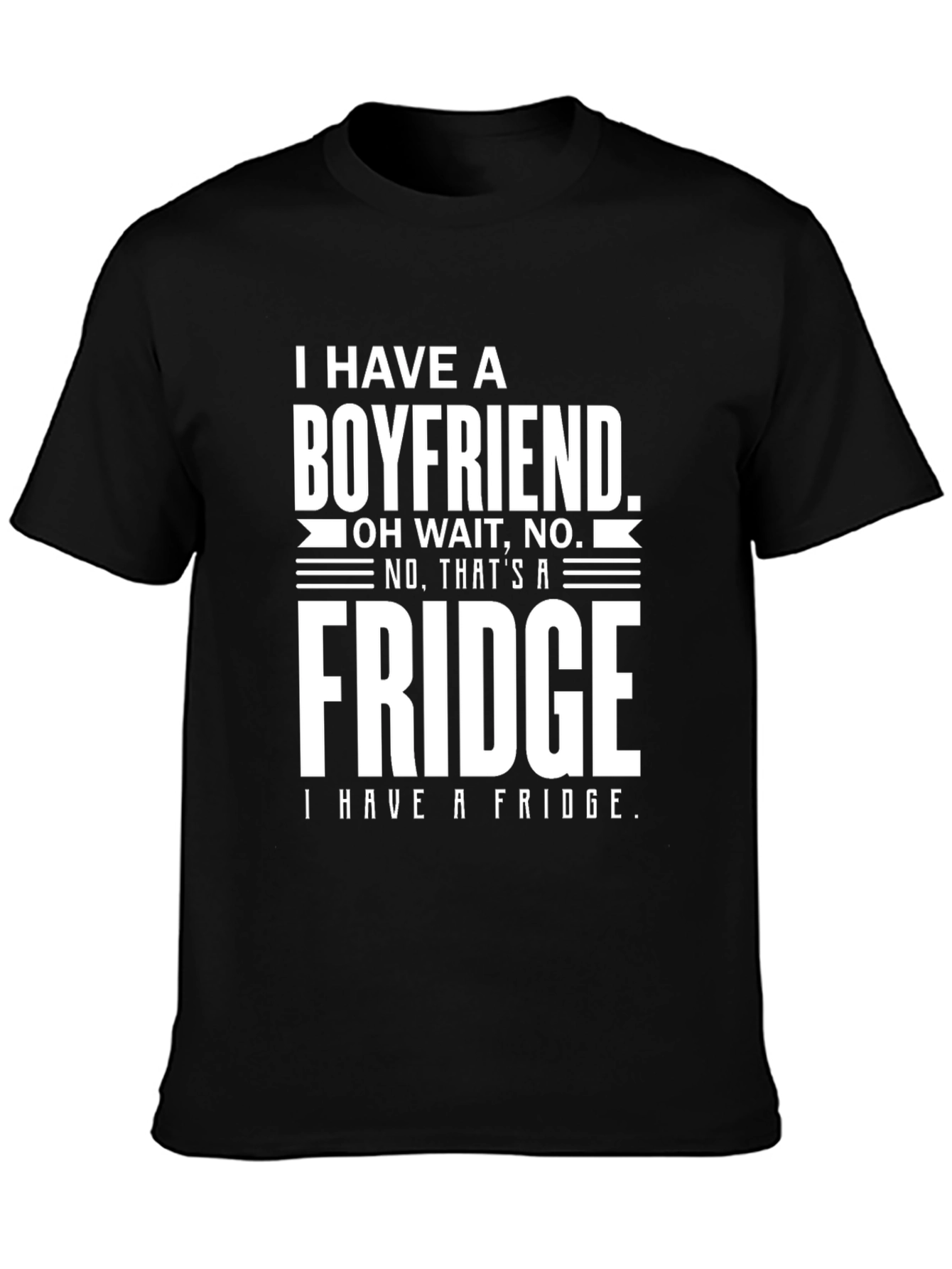 Funny Boyfriend Fridge Graphic T-Shirt