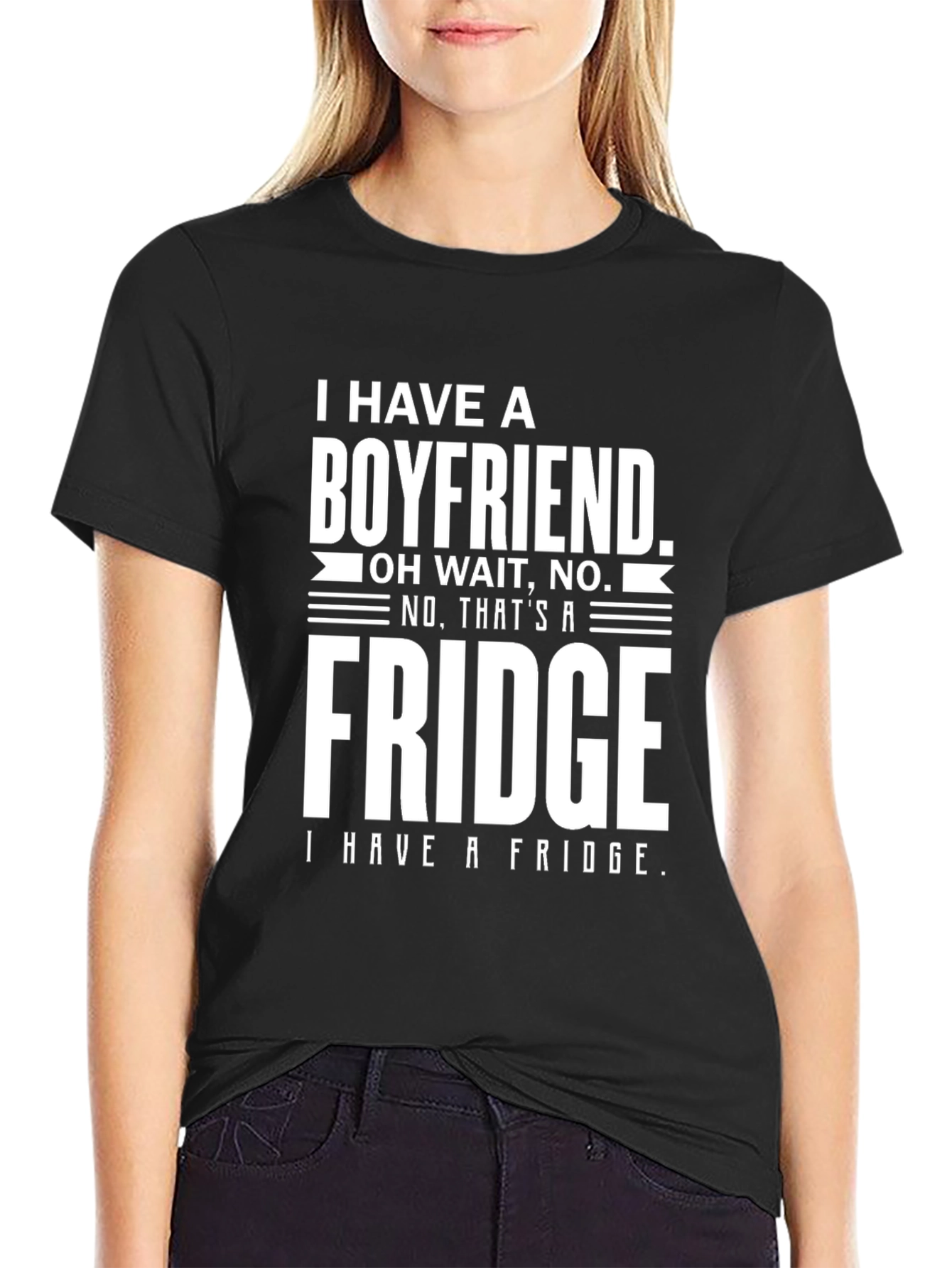 Funny Boyfriend Fridge Graphic T-Shirt
