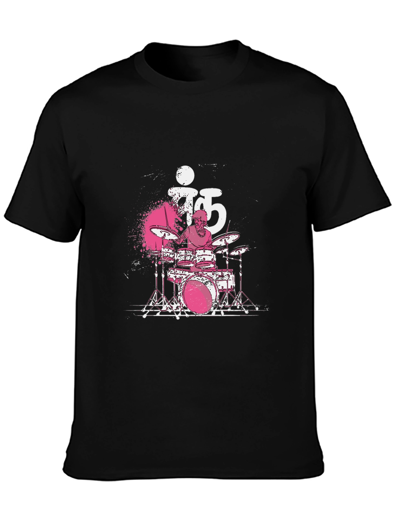 Drummer T-Shirt - Black Cotton Tee