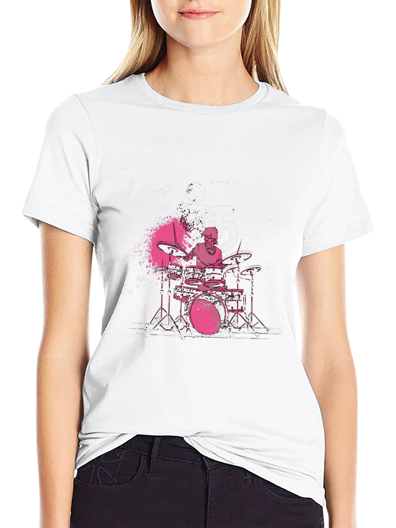 Drummer T-Shirt - Black Cotton Tee