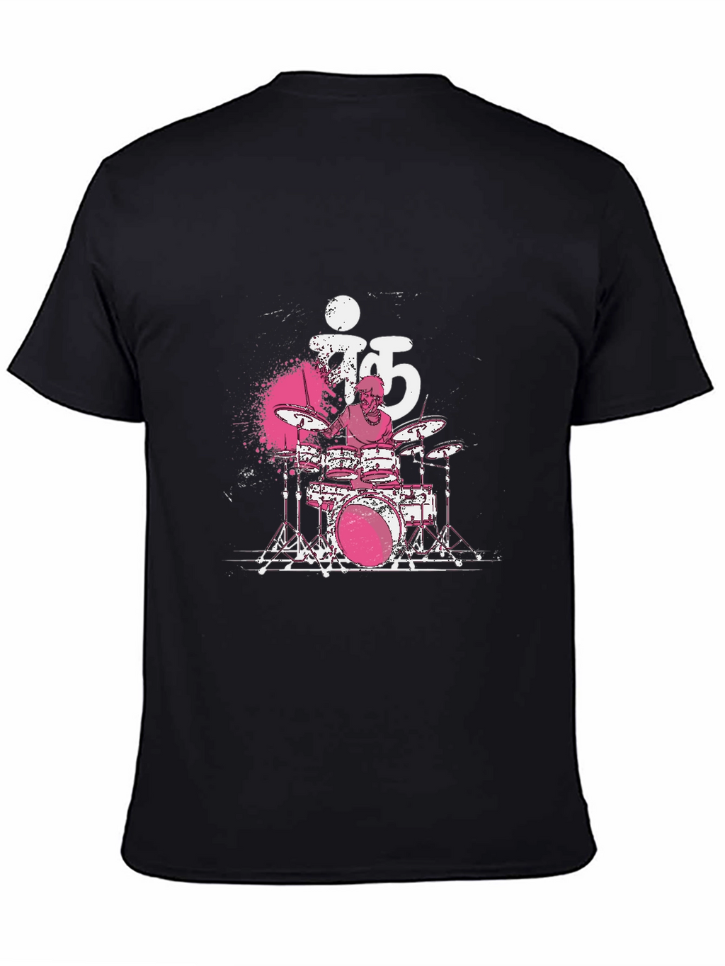 Drummer T-Shirt - Black Cotton Tee