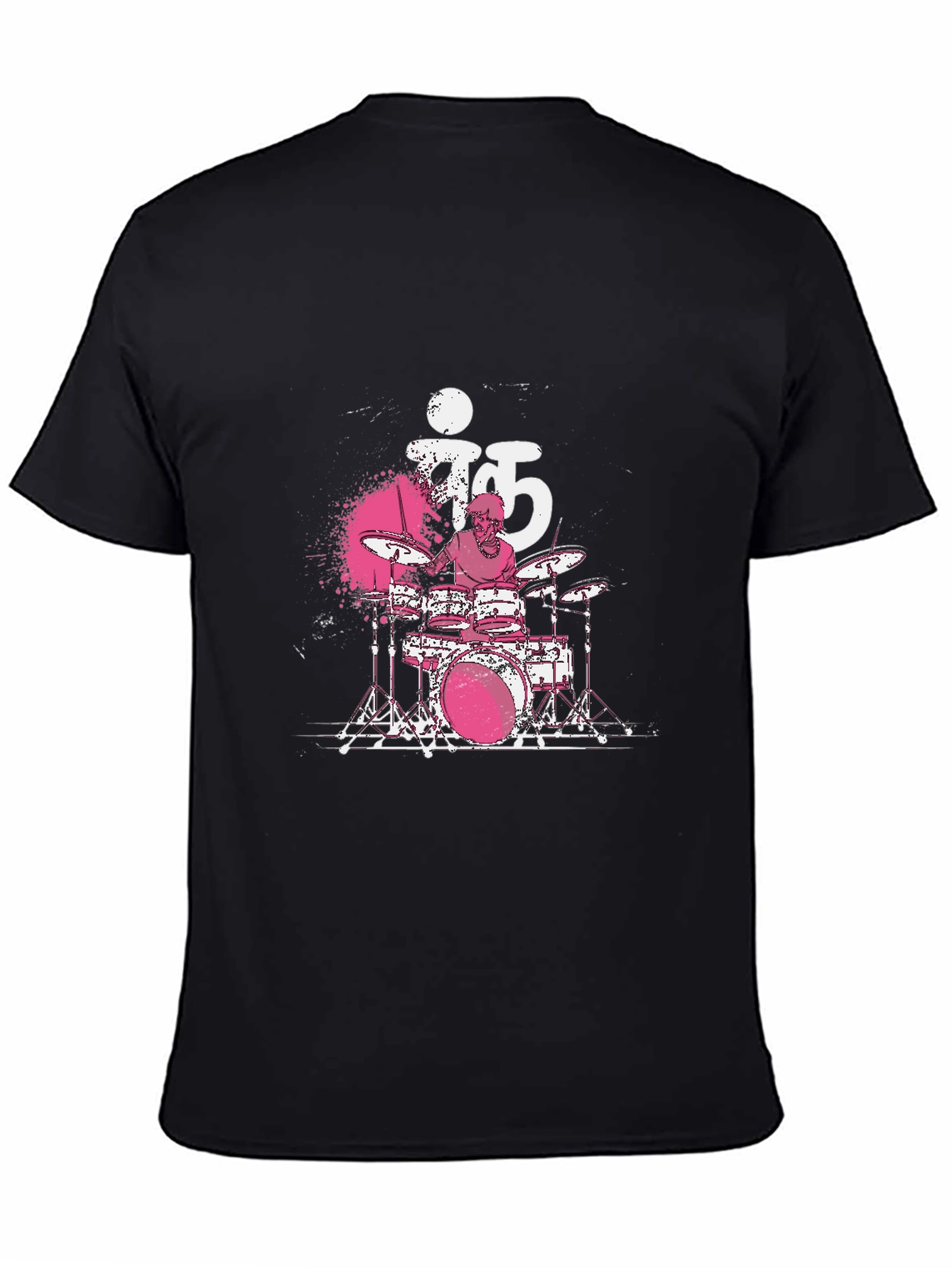 Drummer T-Shirt - Black Cotton Tee