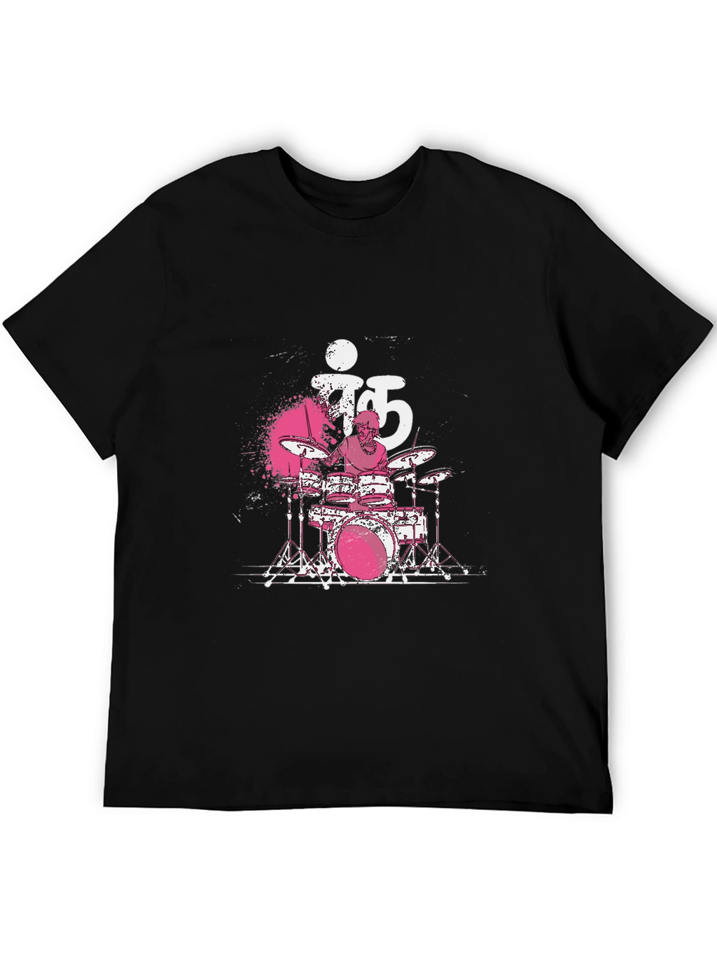Drummer T-Shirt - Black Cotton Tee