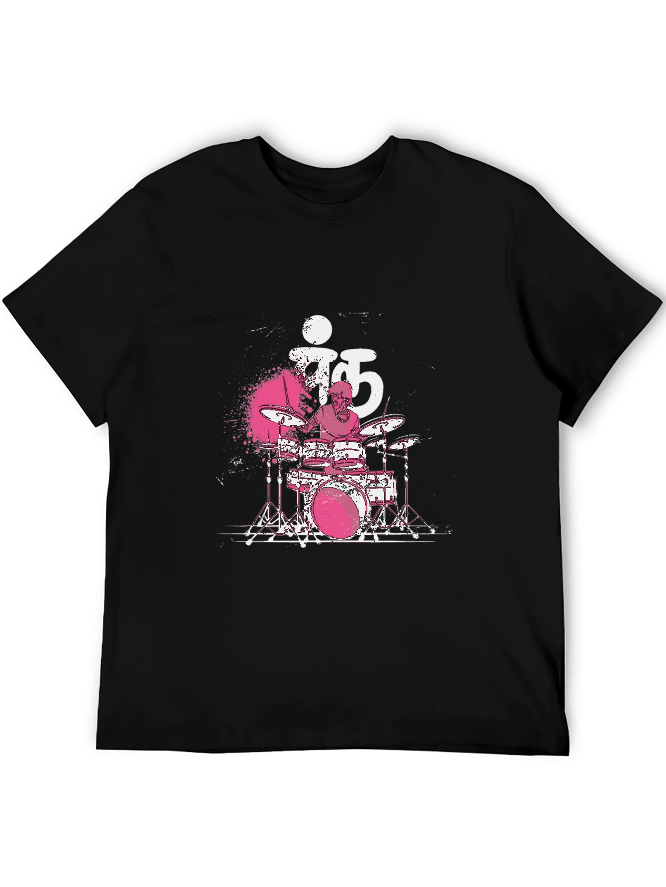 Drummer T-Shirt - Black Cotton Tee