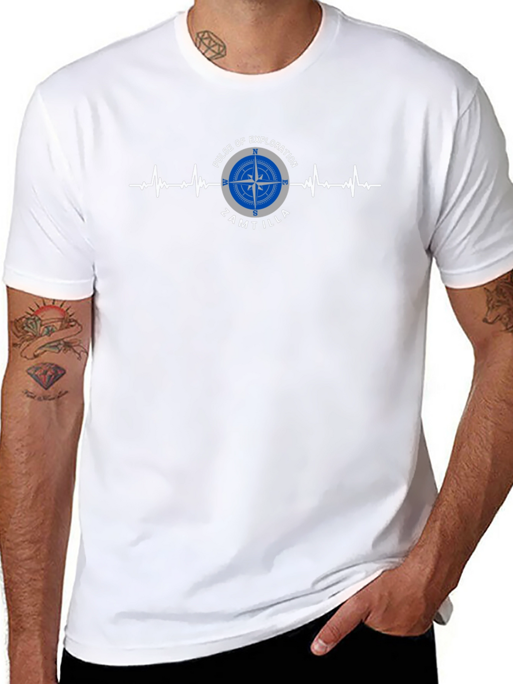 Pulse of Exploration ZAMTILLA Black T-Shirt