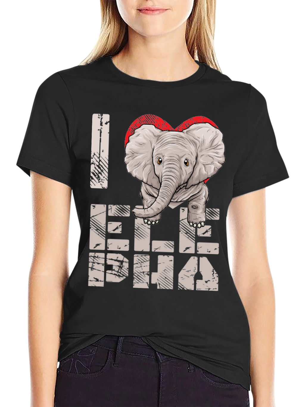 I Love Elephants Graphic Tee - Unisex Cotton Shirt