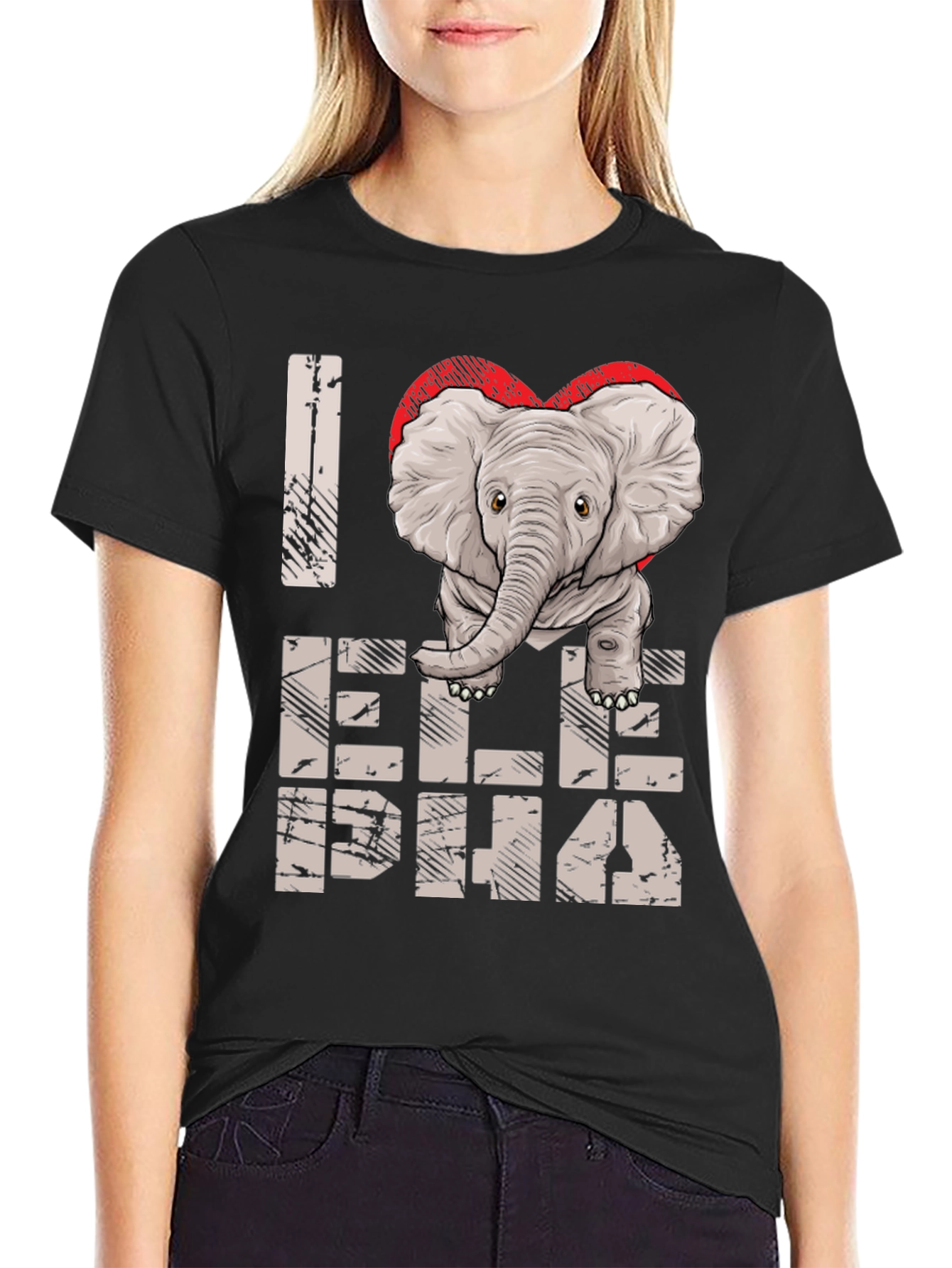 I Love Elephants Graphic Tee - Unisex Cotton Shirt
