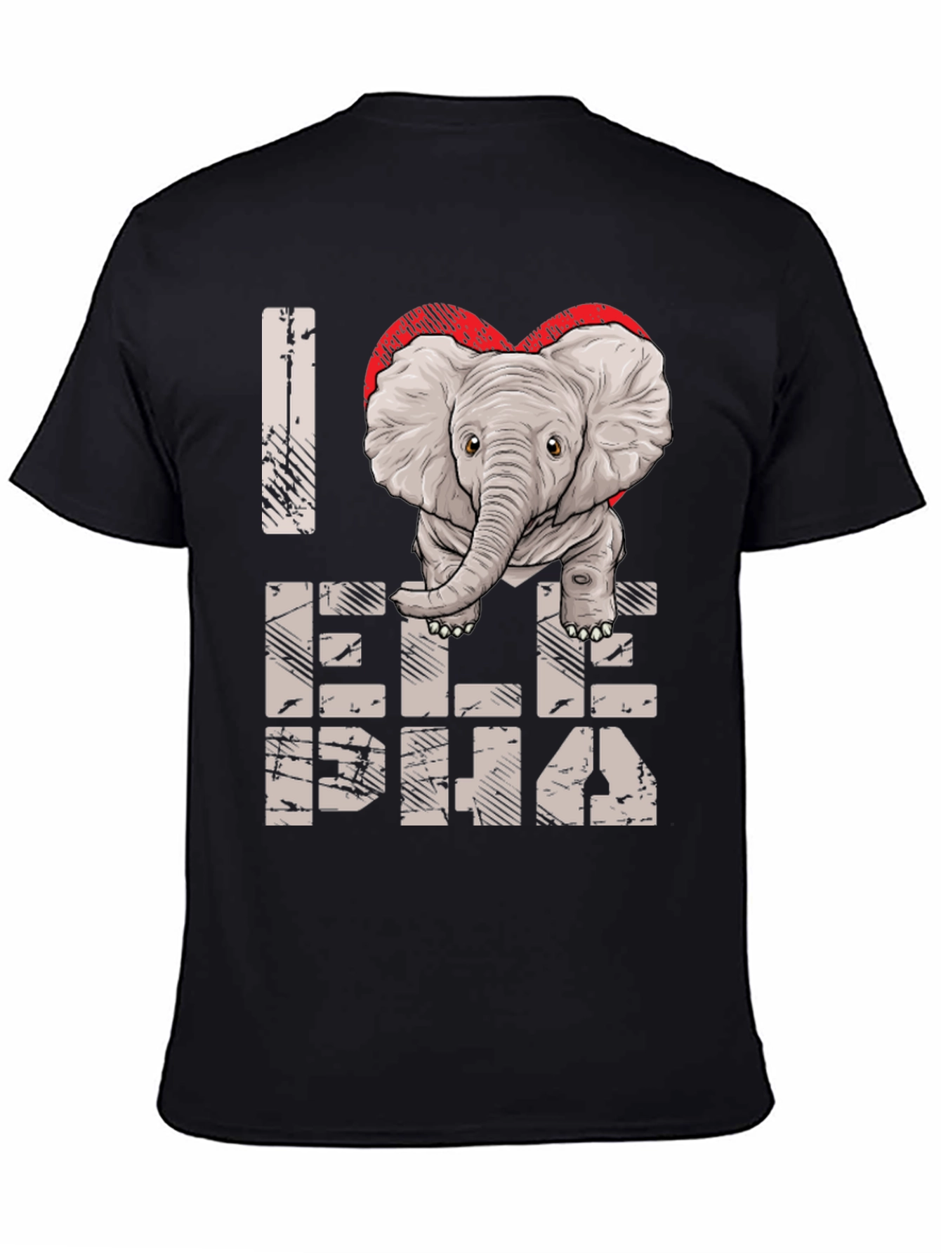 I Love Elephants Graphic Tee - Unisex Cotton Shirt