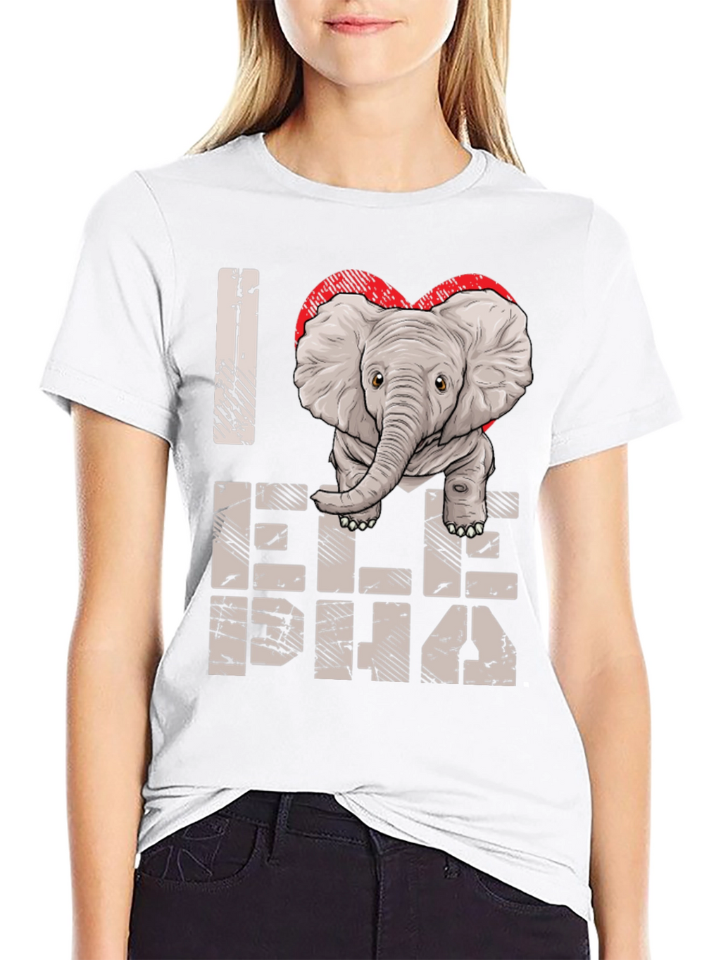 I Love Elephants Graphic Tee - Unisex Cotton Shirt