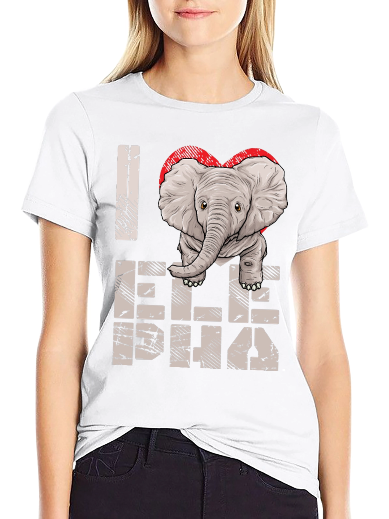 I Love Elephants Graphic Tee - Unisex Cotton Shirt