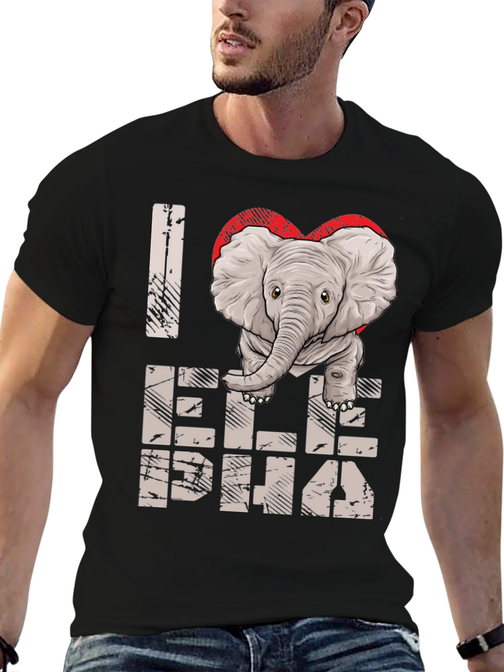 I Love Elephants Graphic Tee - Unisex Cotton Shirt
