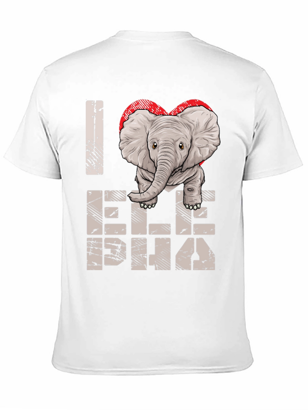 I Love Elephants Graphic Tee - Unisex Cotton Shirt
