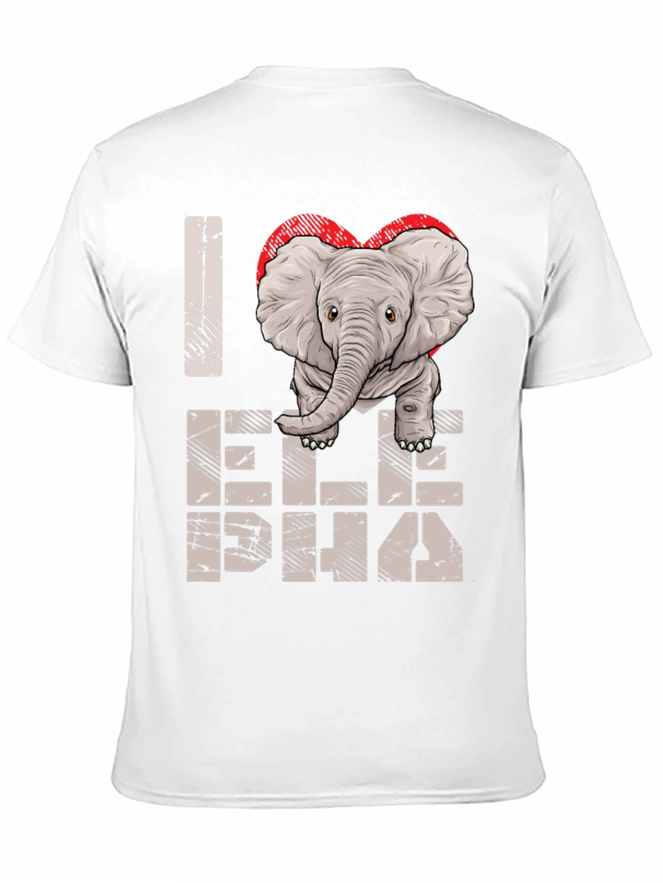 I Love Elephants Graphic Tee - Unisex Cotton Shirt