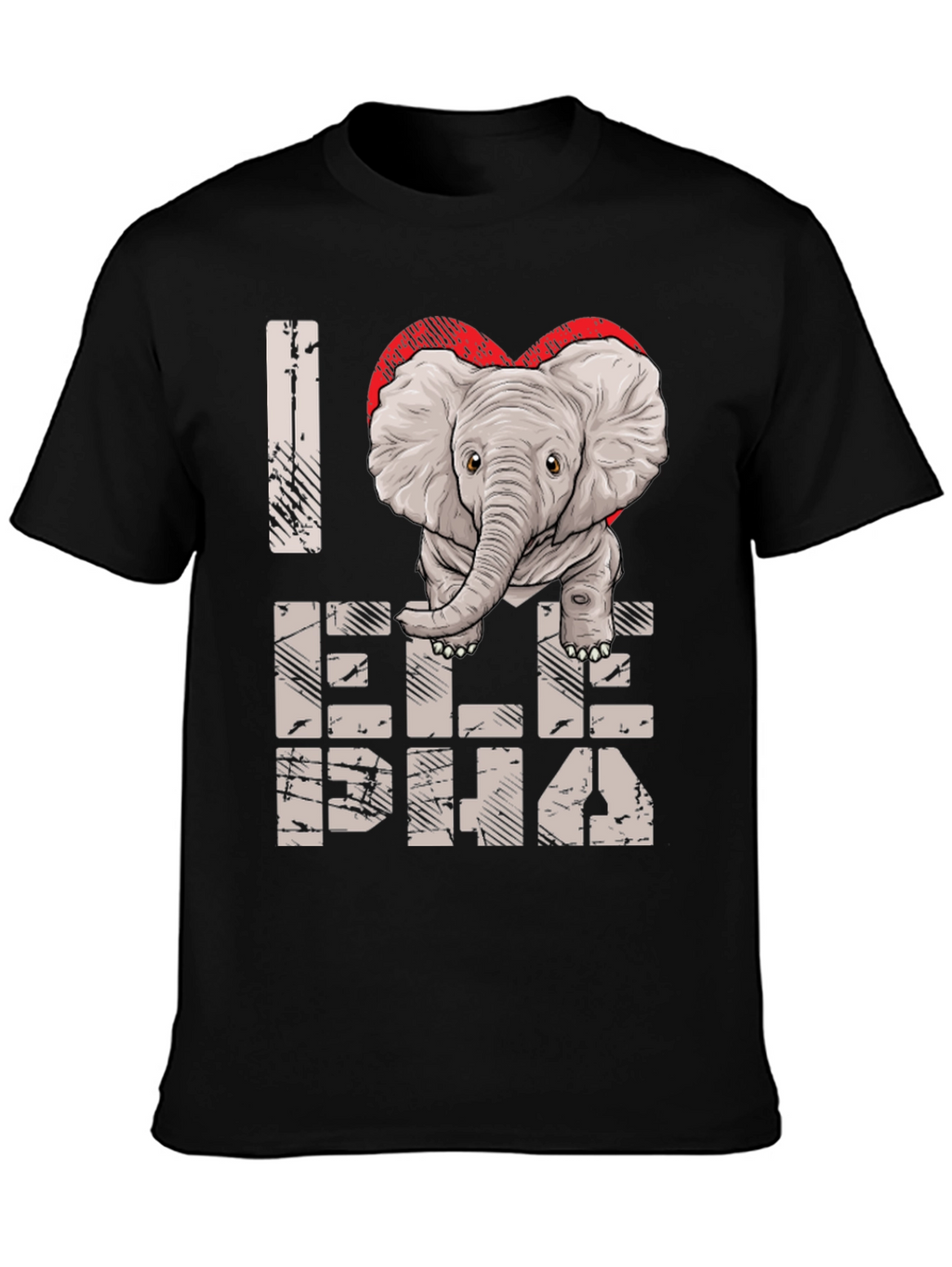 I Love Elephants Graphic Tee - Unisex Cotton Shirt