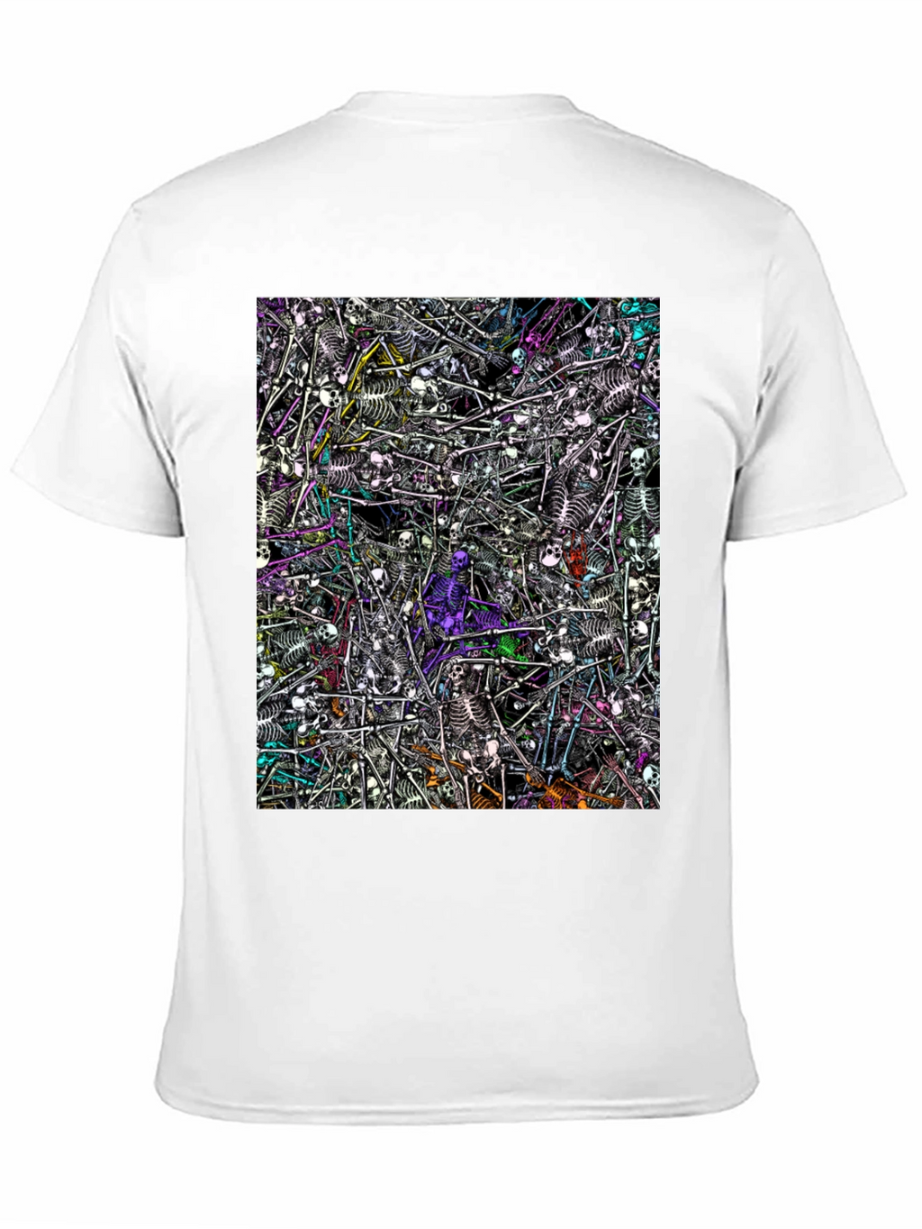 Skeleton Pile Graphic Tee - Black