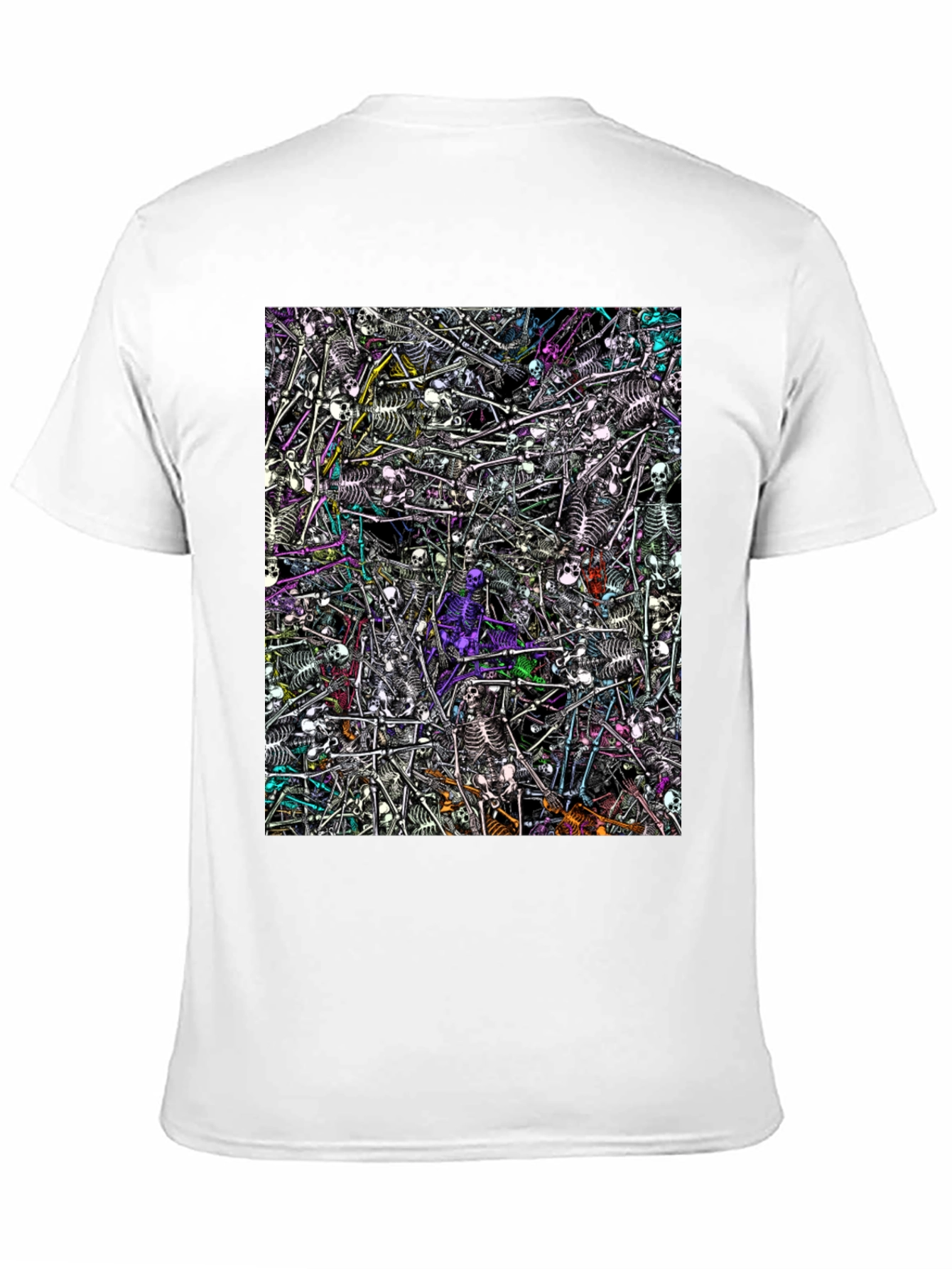 Skeleton Pile Graphic Tee - Black