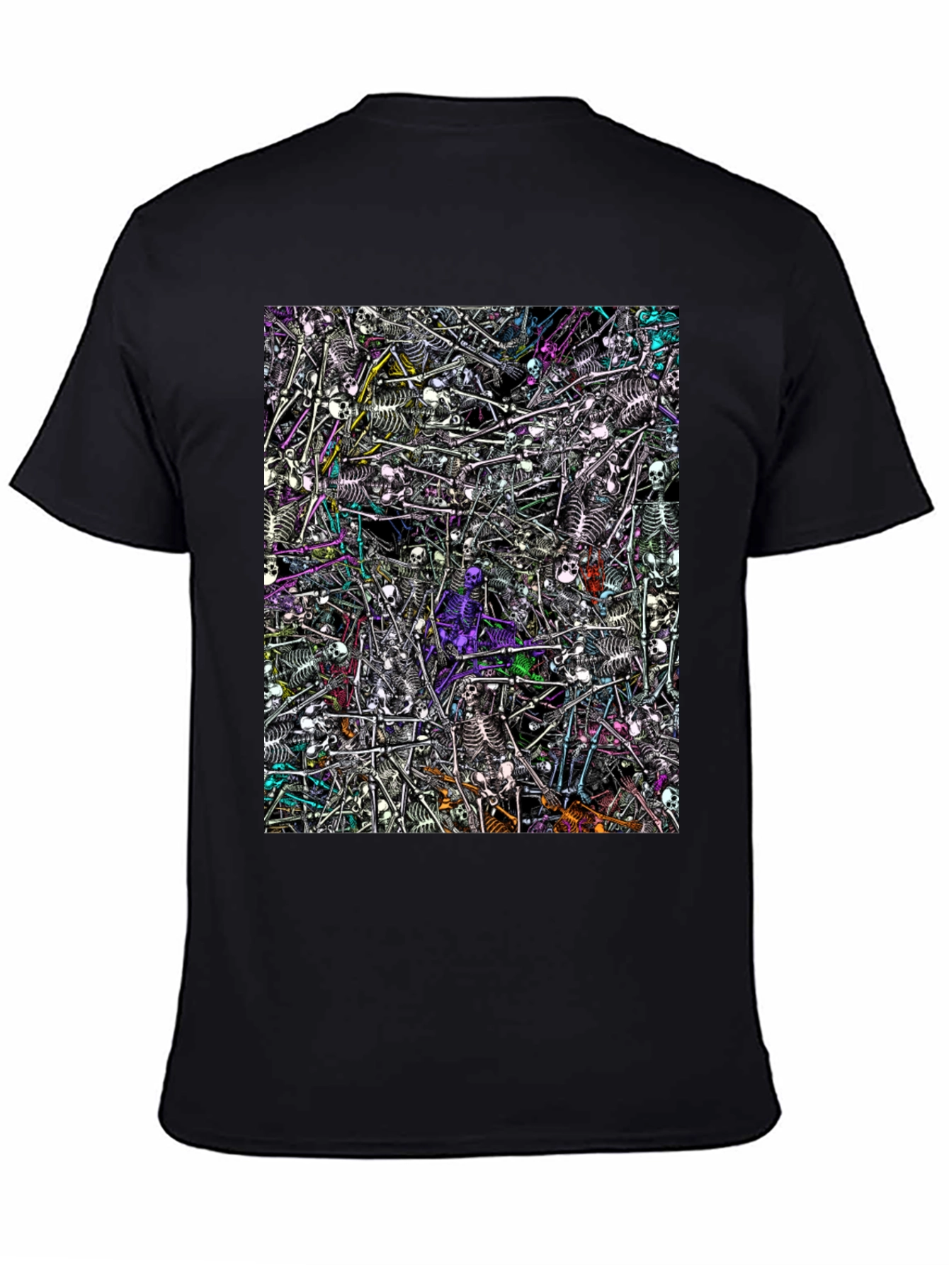 Skeleton Pile Graphic Tee - Black