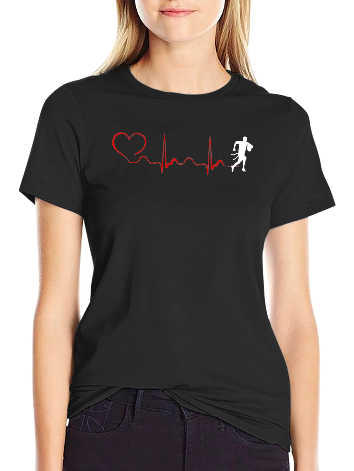 Running Heartbeat Tee - Run With Passion!
