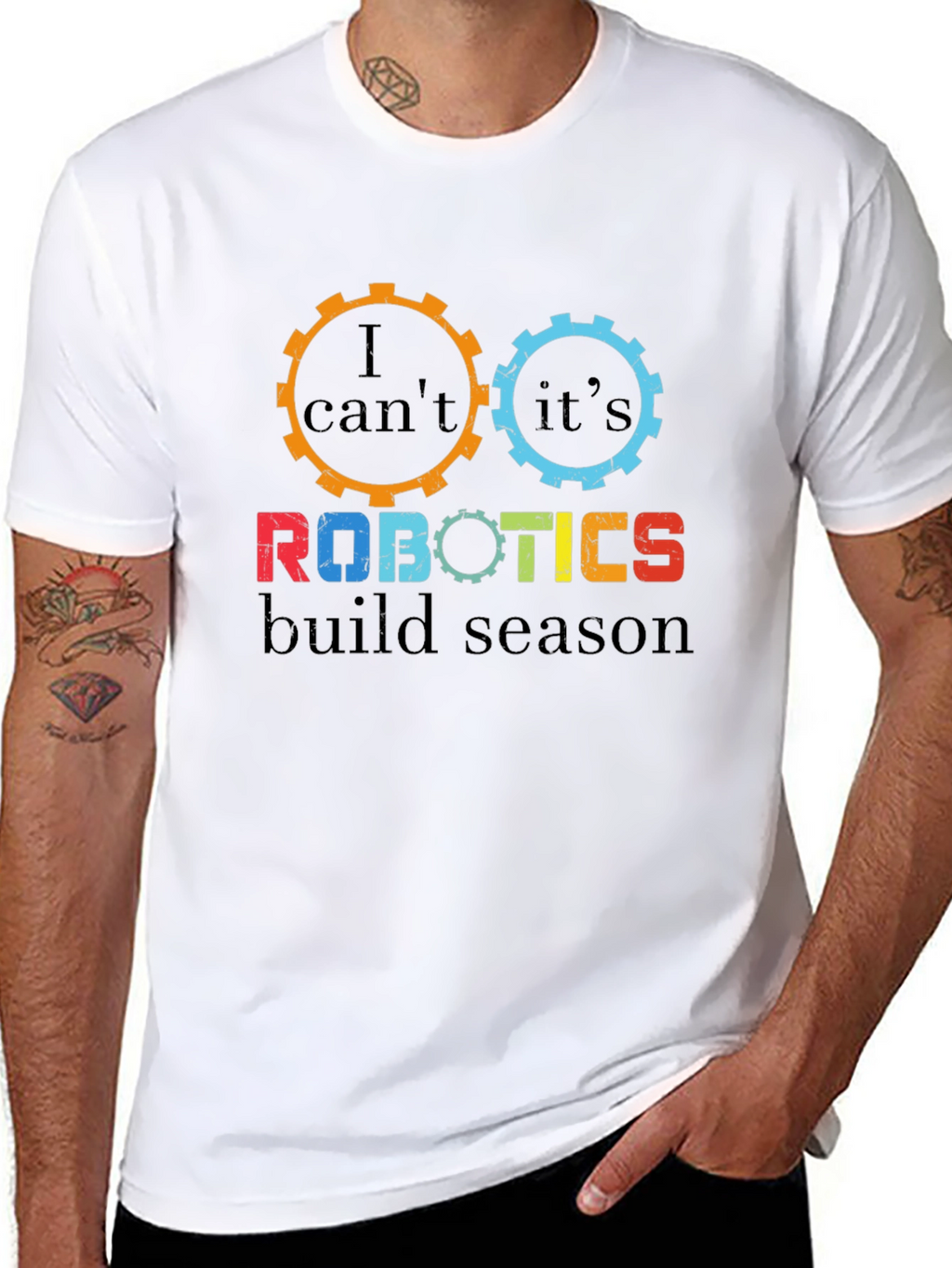 Robotics Build Season T-Shirt - Gear Design