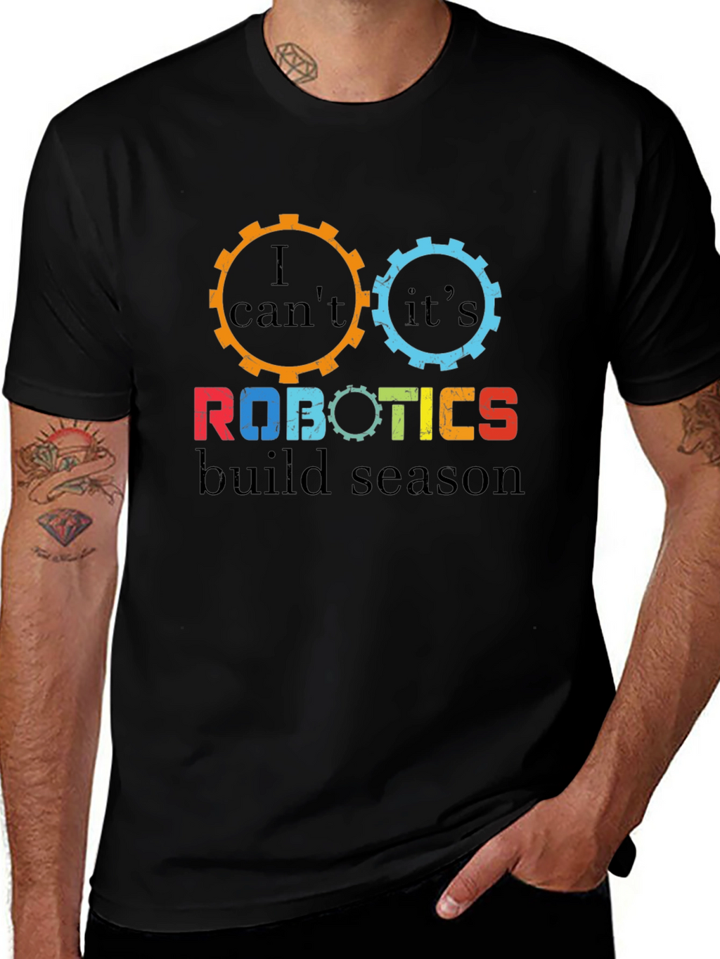Robotics Build Season T-Shirt - Gear Design