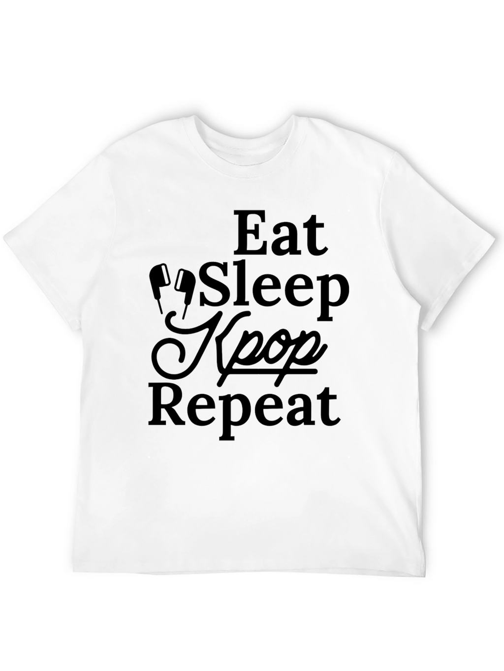 Eat Sleep Kpop Repeat Graphic Tee