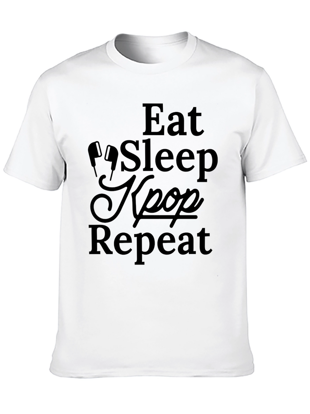 Eat Sleep Kpop Repeat Graphic Tee