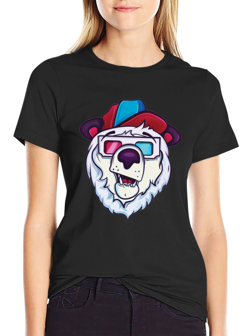 Cool Bear Tee - Cartoon Character Graphic