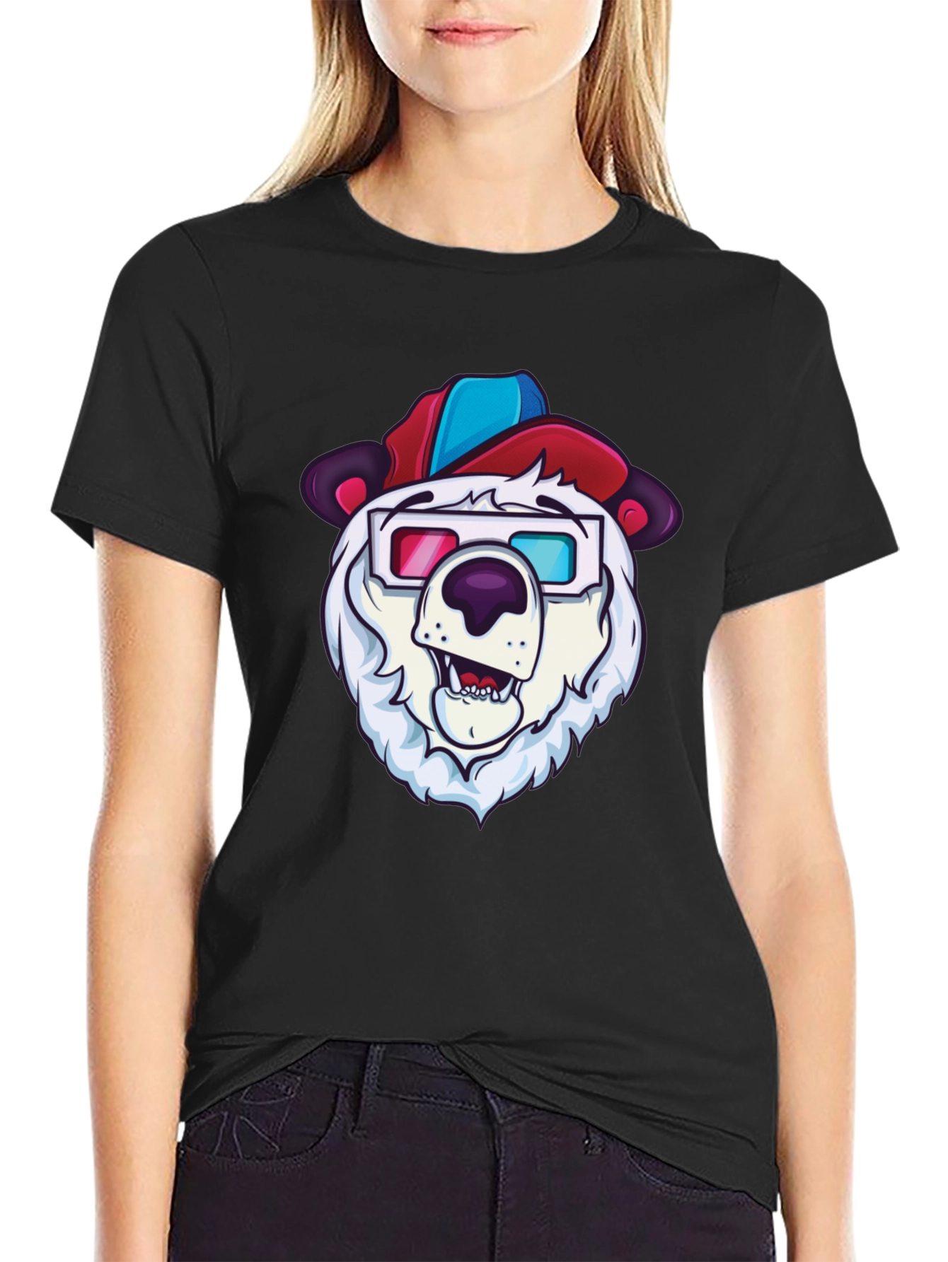 Cool Bear Tee - Cartoon Character Graphic