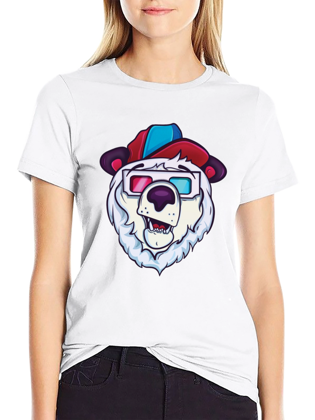 Cool Bear Tee - Cartoon Character Graphic